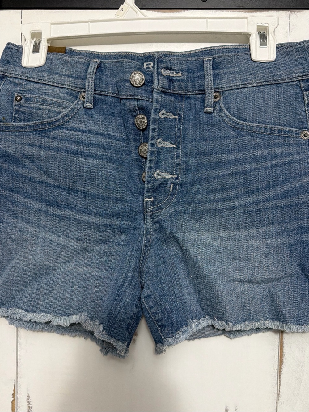 Ariat Light Blue Boyfriend Denim Shorts